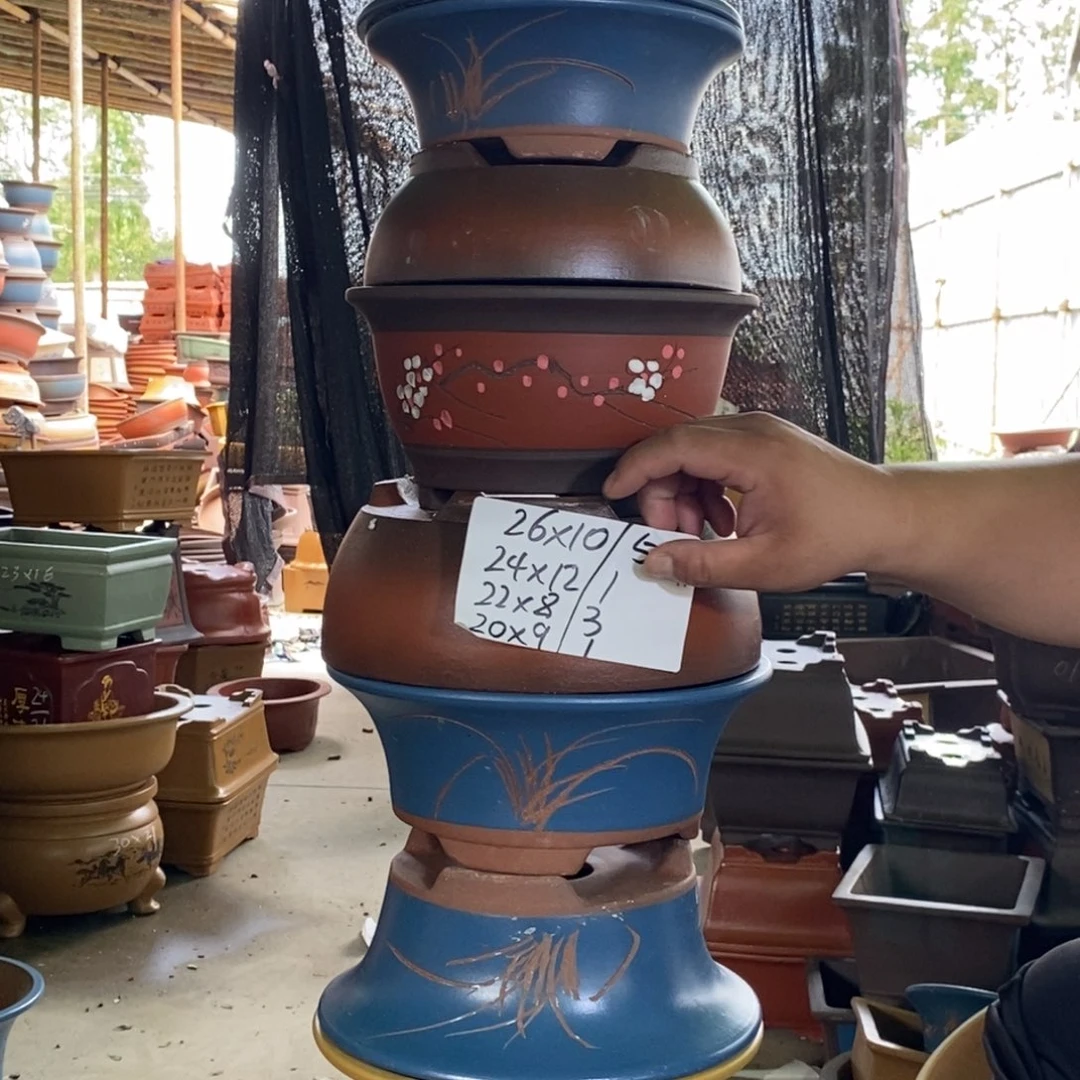 紫砂花盆紫砂紫砂