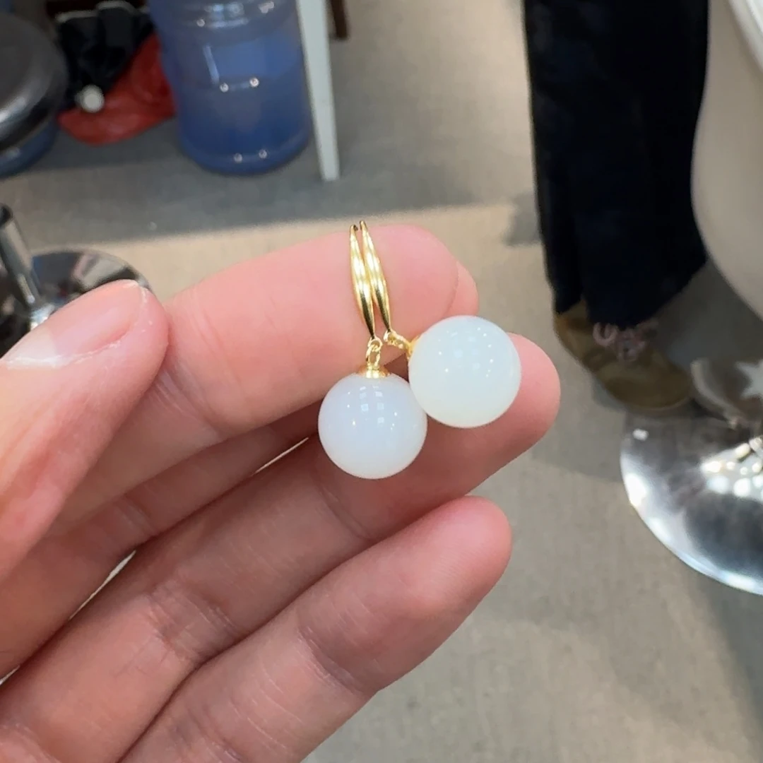 和田玉18K金镶嵌颈饰1218仙女代购不退