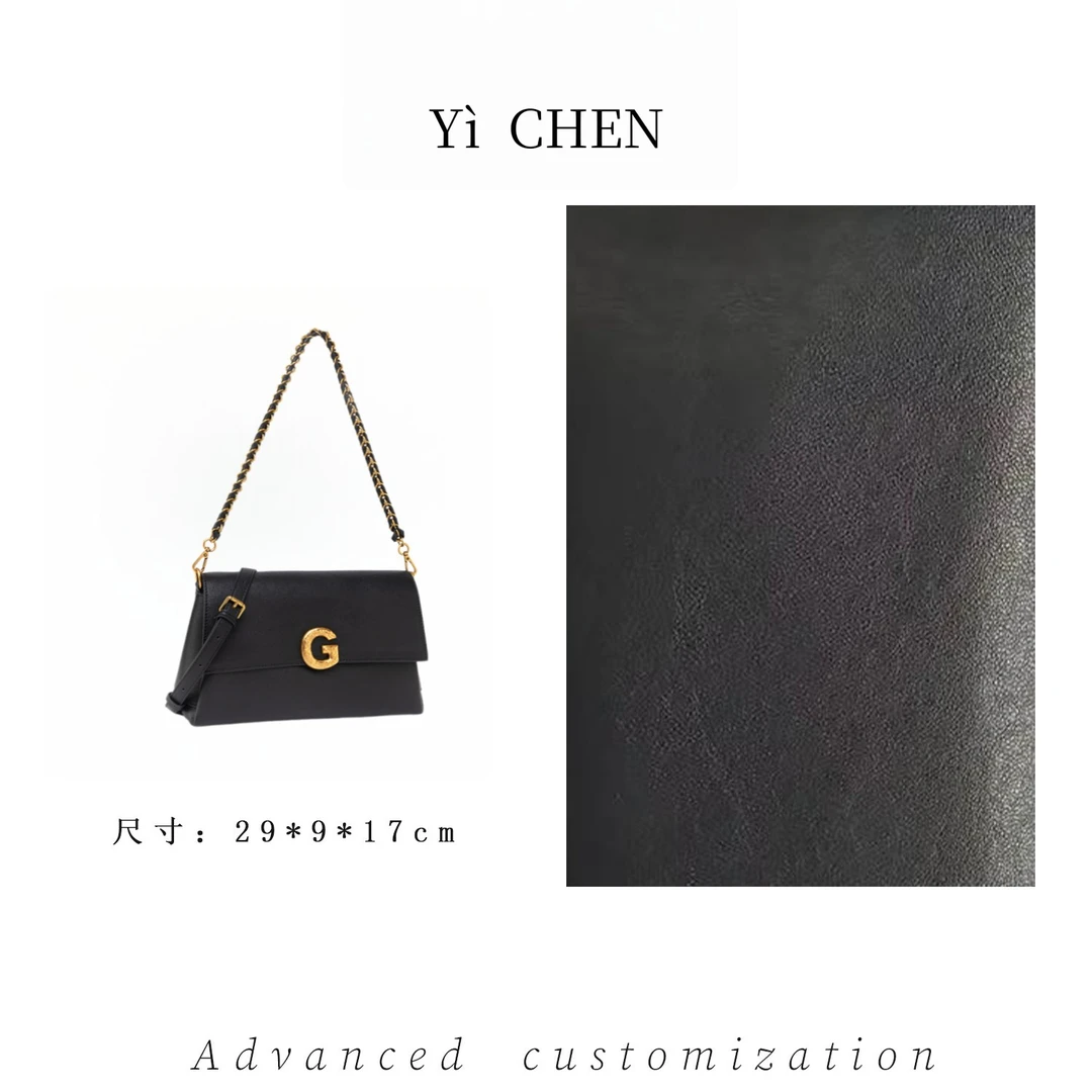 【Yì CHEN】QYX-81630-黑色 简约时尚女士新款轻奢单肩斜跨包