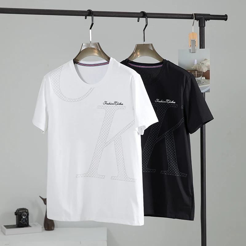 特！2025春夏新款！撤柜订单！轻潮印花短袖T恤衫 H4870 C2