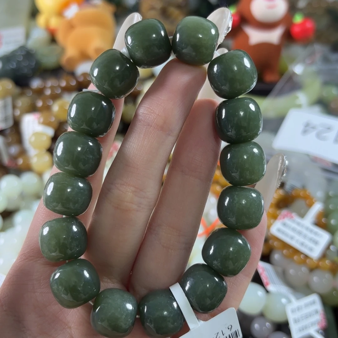 和田玉未镶嵌手链124