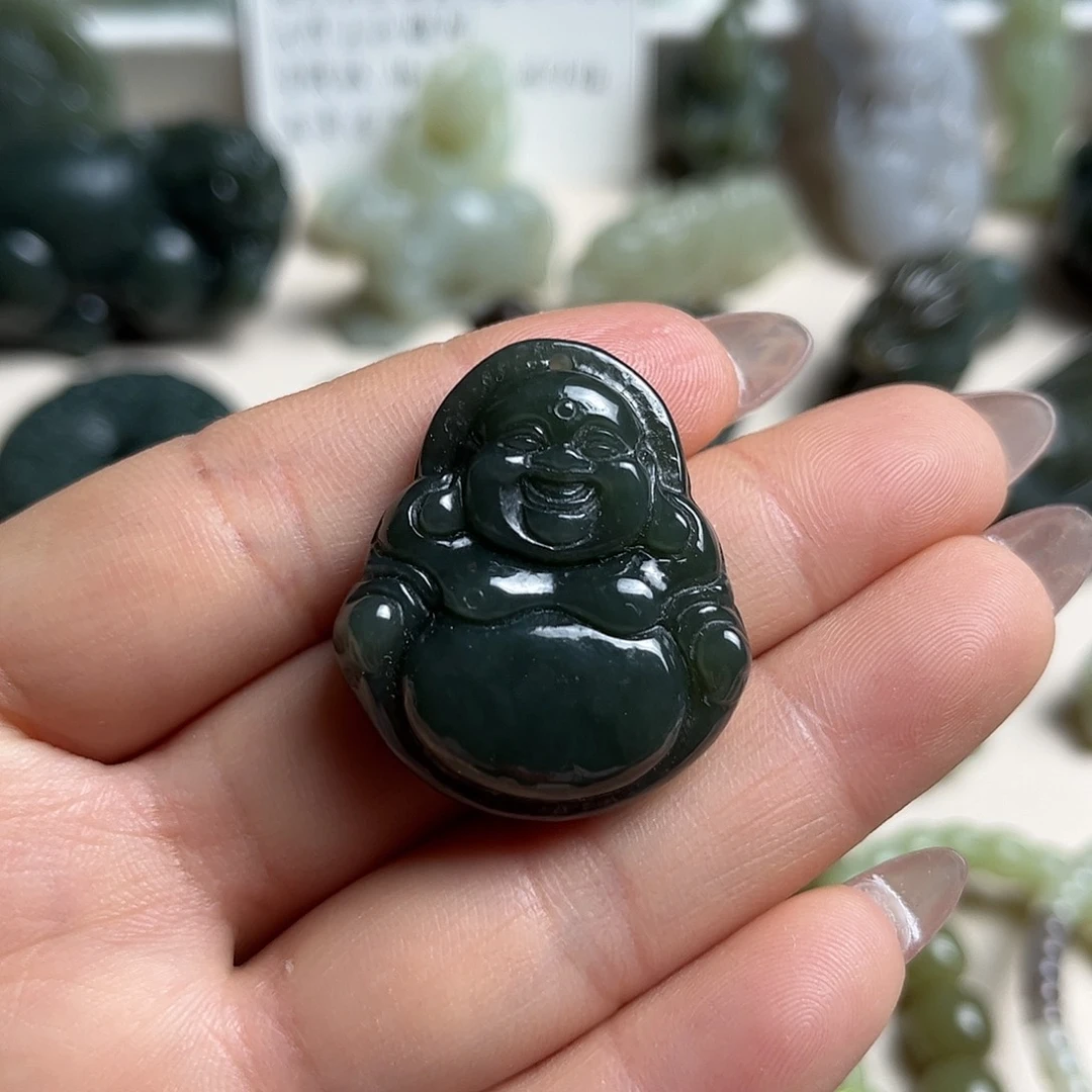 和田玉未镶嵌挂件