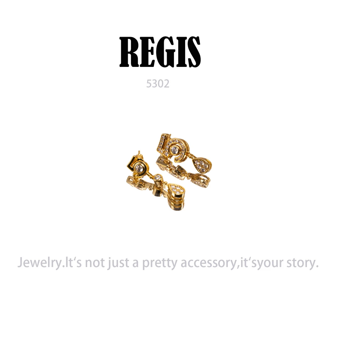 镀K金  REGIS  耳饰~5302