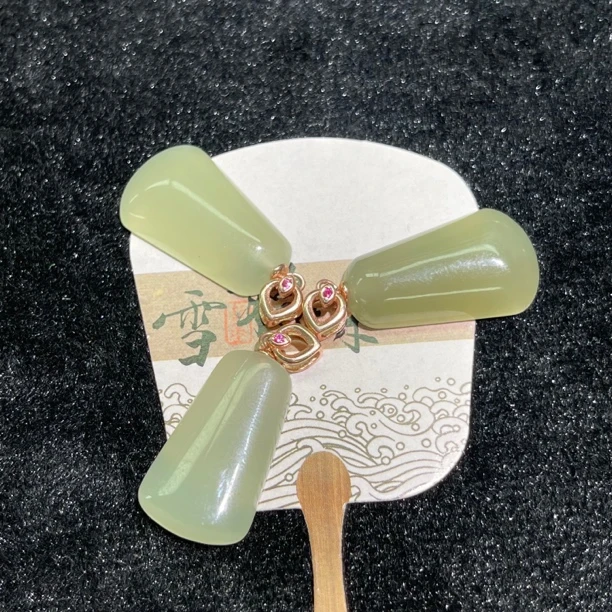 和田玉925银镶时尚精美百搭轻奢吊坠多样性去拍一发一