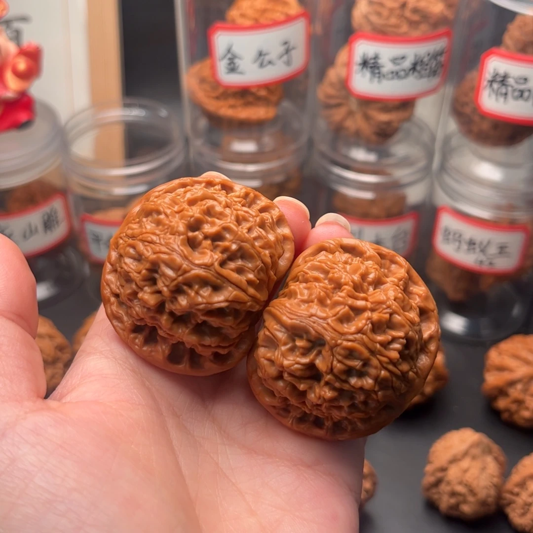 把件文玩核桃46老树水龙纹