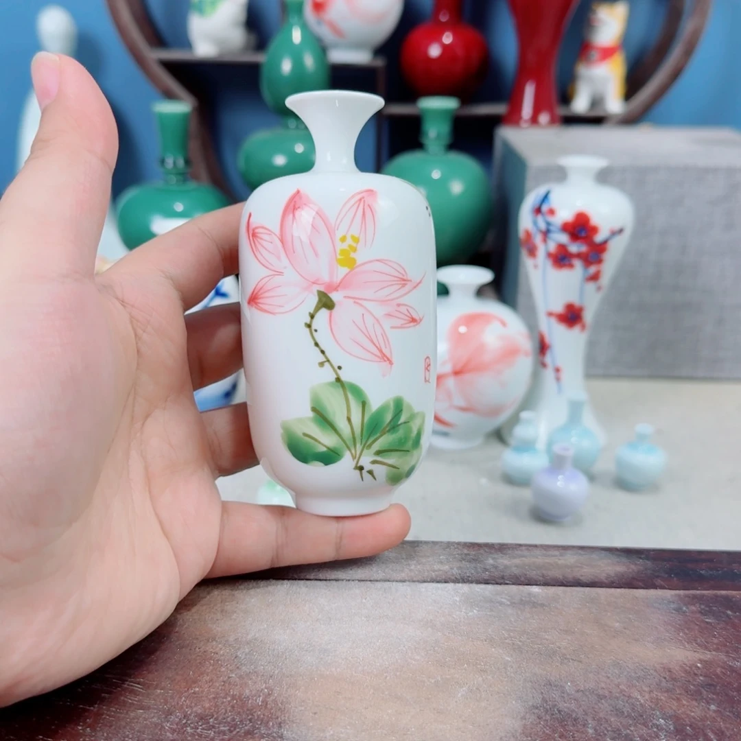 陶瓷手工小花器摆件