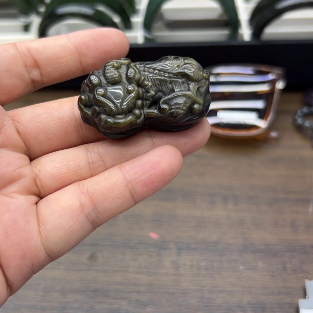 合金黑曜岩颈饰金耀石761