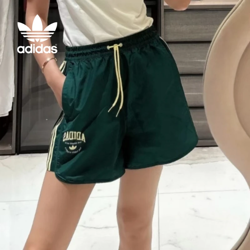 阿迪达斯三叶草正品夏季女子美式复古运动穿搭速干运动短裤IW6293