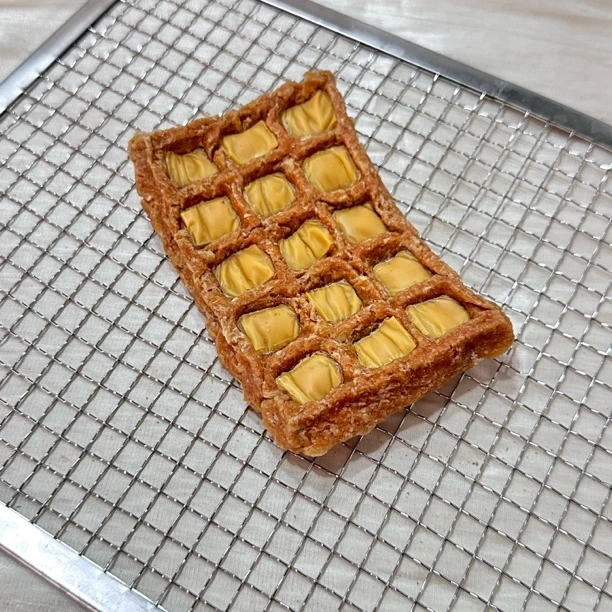 手工宠物芝士纯肉华夫饼鸡肉鸭肉口味美毛磨牙零食