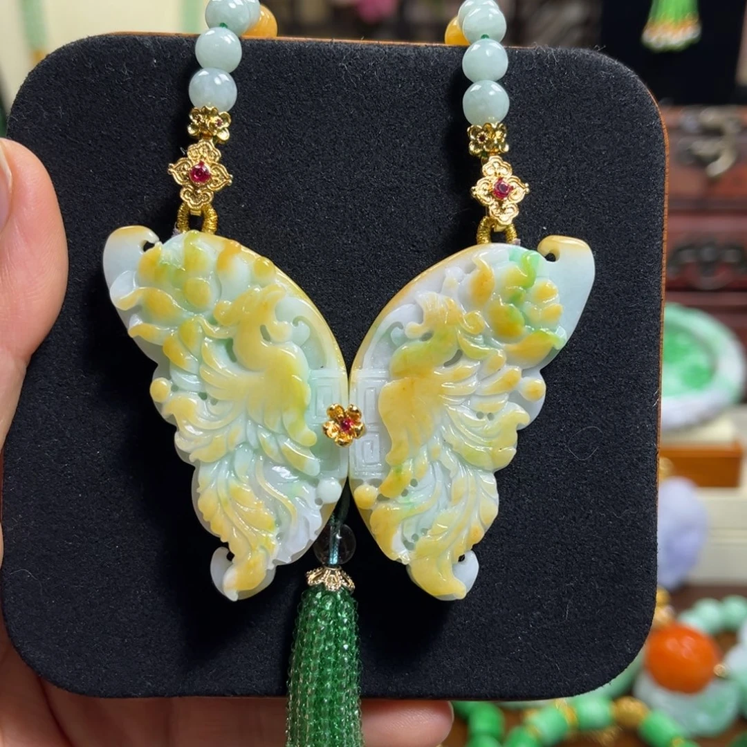 翡翠未镶嵌颈饰天然翡翠