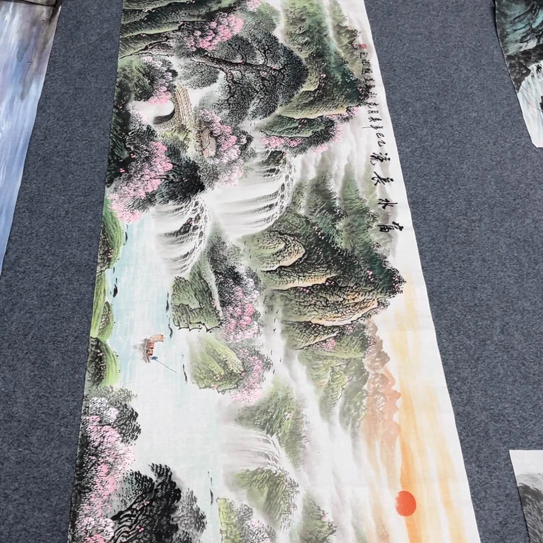 国画宣纸手绘，手工作品