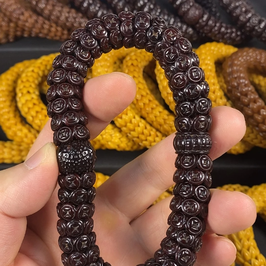 紫金鼠手串配饰钱币14，15