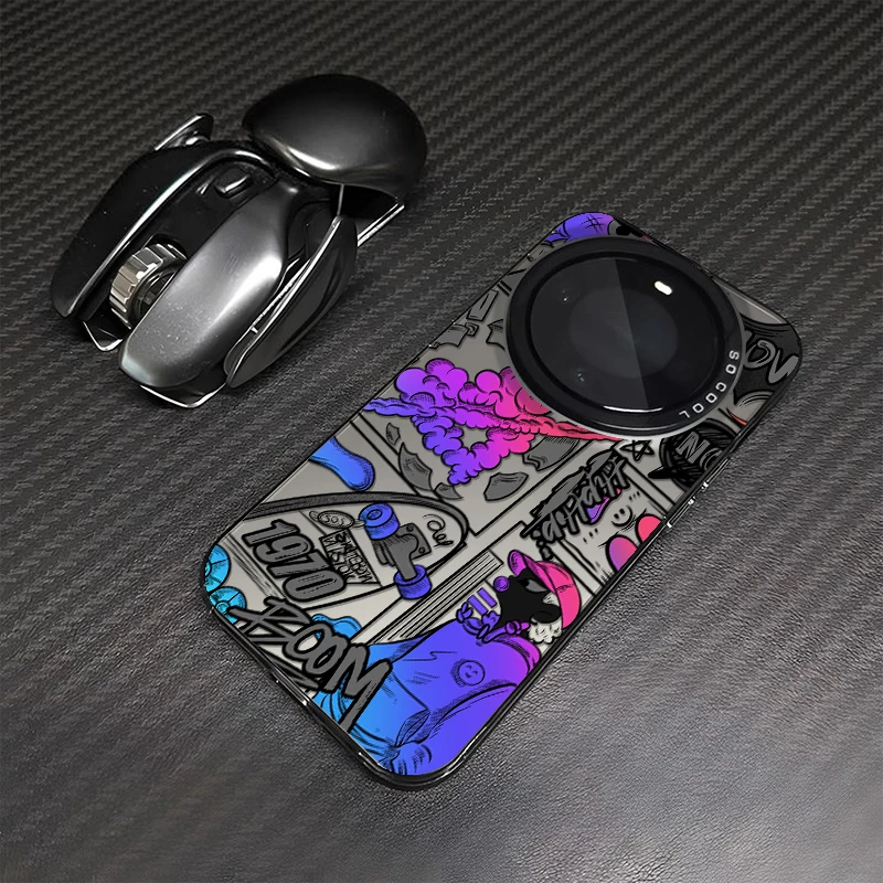 潮酷涂鸦适用华为mate60Pro手机壳创意Pura70个性P60/50保护防摔