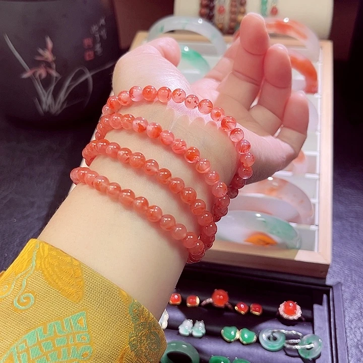 南红玛瑙未镶嵌手串