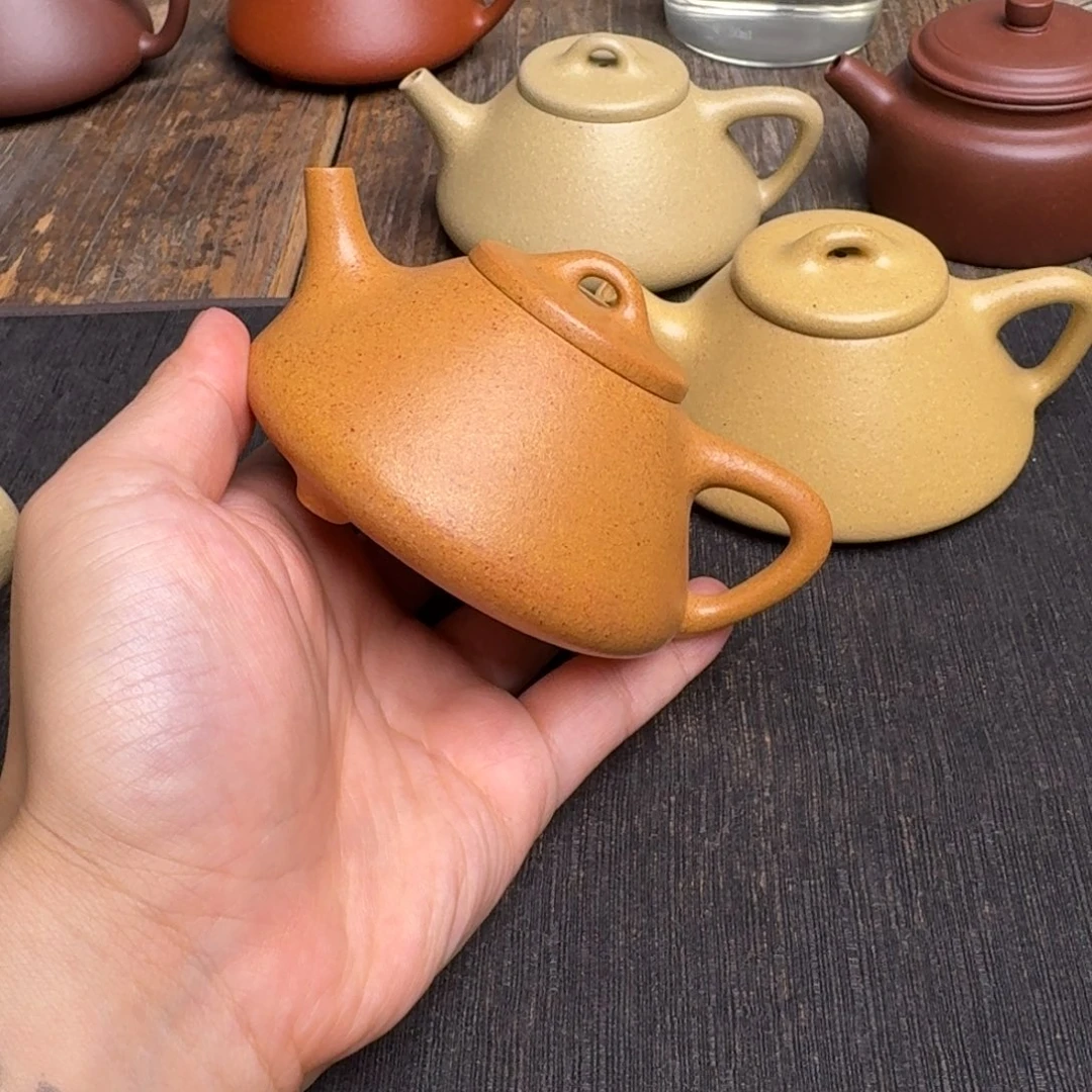 风***角茶壶紫砂黄金段子冶