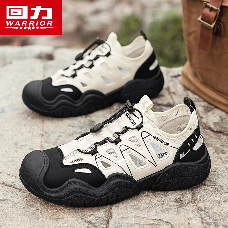 回力男鞋冬季透气镂空网面涉水朔溪沙滩户外运动防滑休闲轻便网鞋