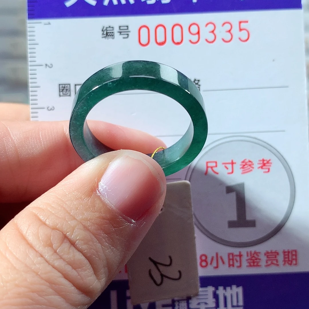 翡翠未镶嵌戒指23号