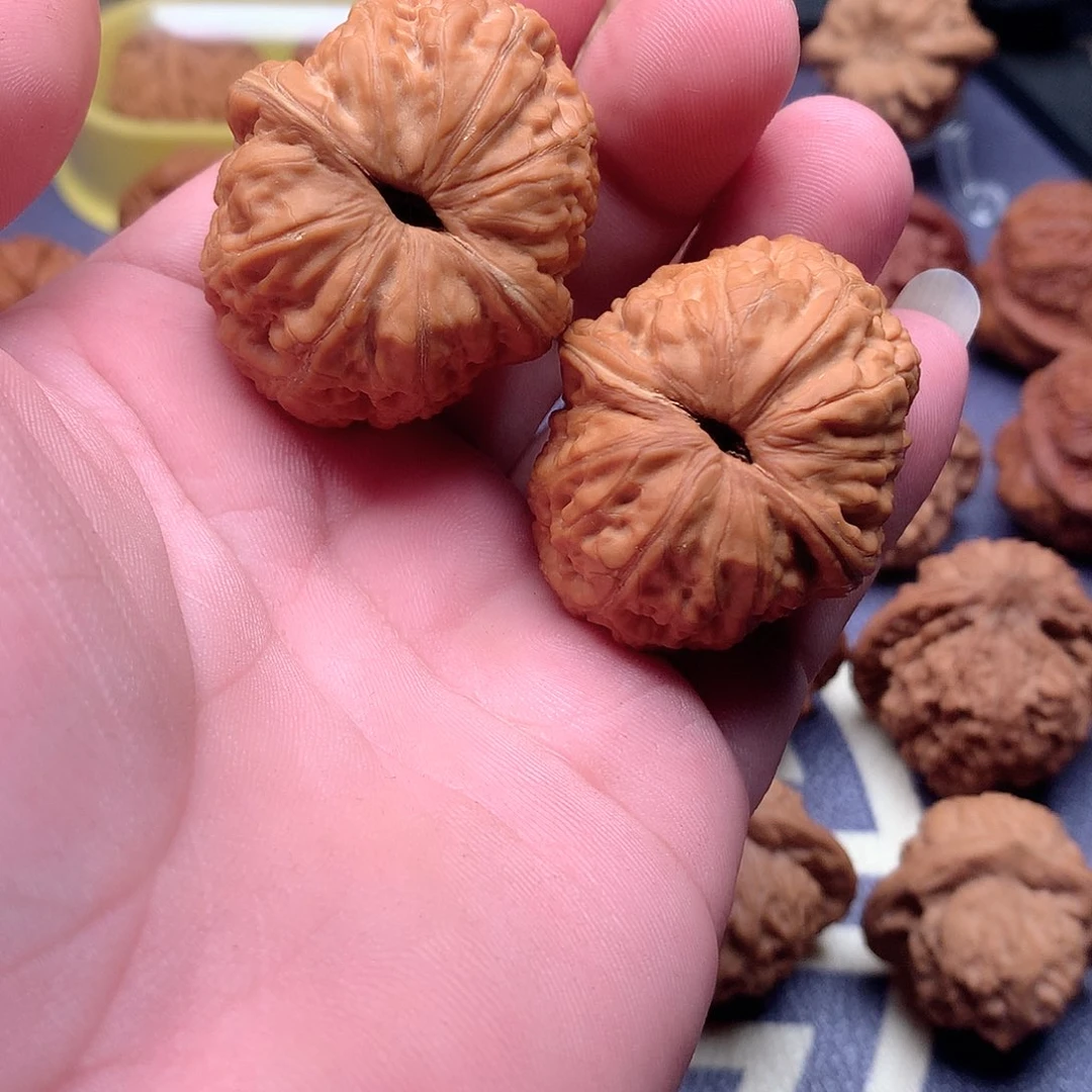 清***酒文玩核桃把件核桃