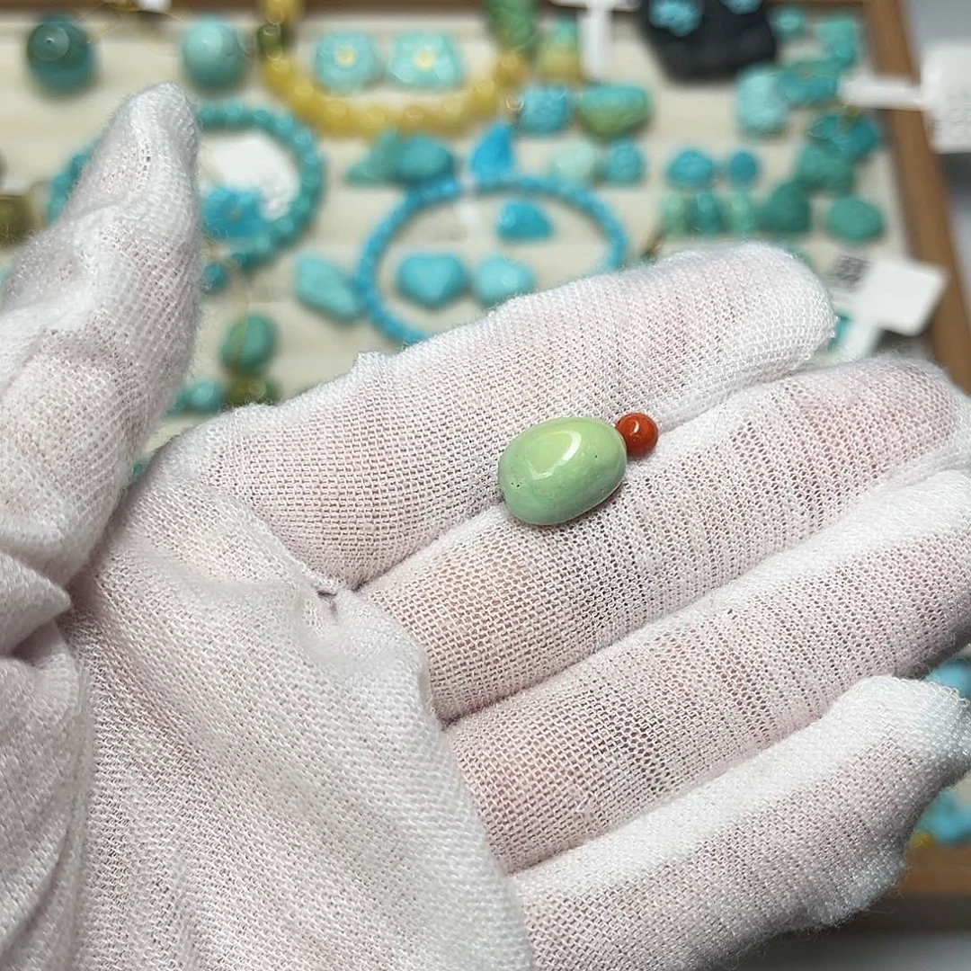 绿松石未镶嵌珠宝半成品