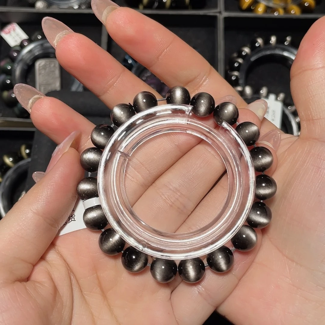 拼***总黑曜岩未镶嵌手链