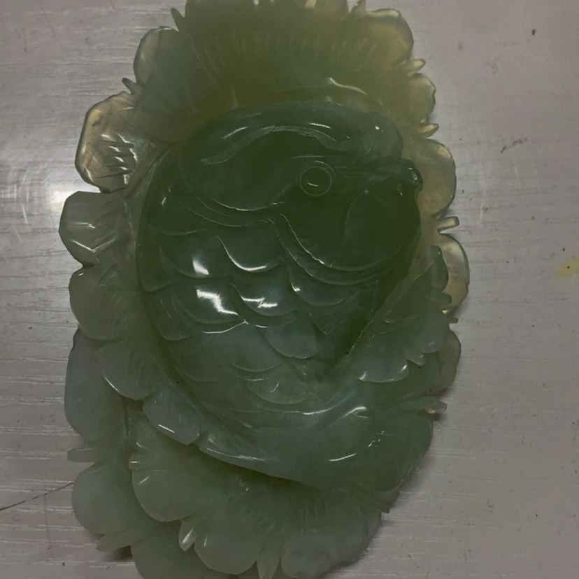 【闪购商品】蛇纹石玉摆件未镶嵌时**片