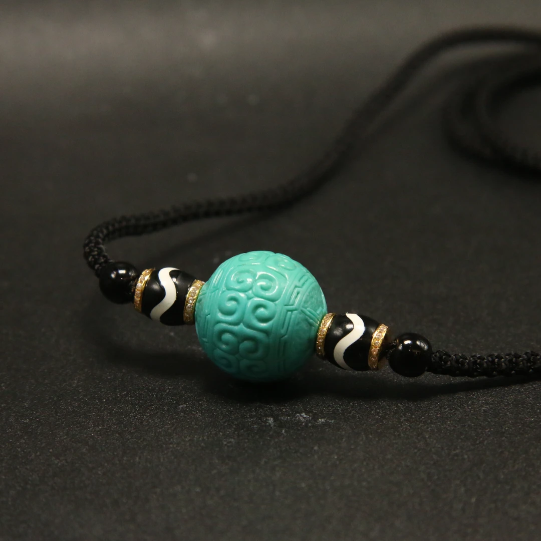 【表哥专属】松石锁骨珠18.31mm  1800-250