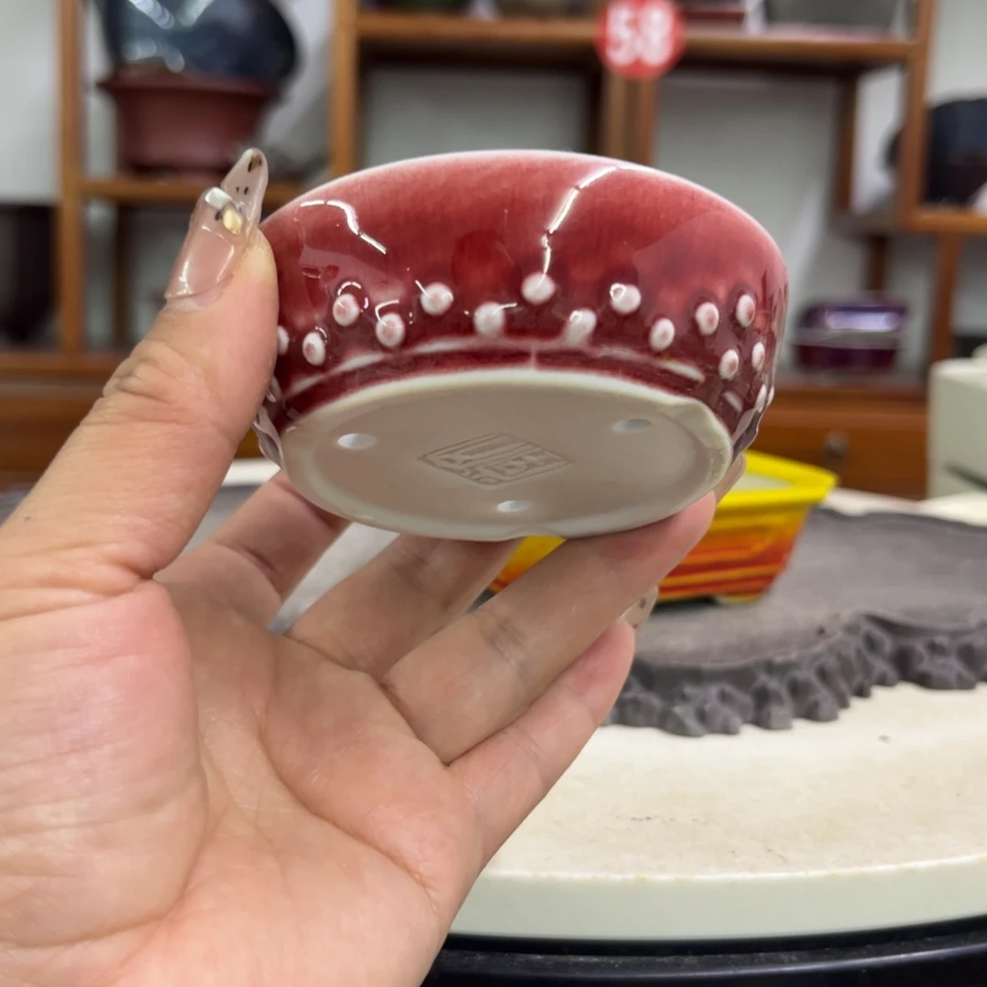 紫砂花盆周*平瑕疵3/8.5。。z