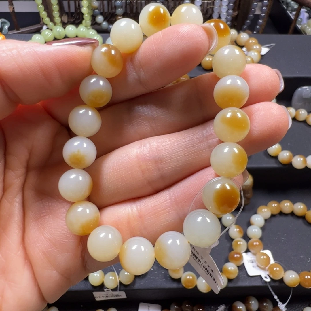 和田玉未镶嵌手链卡10