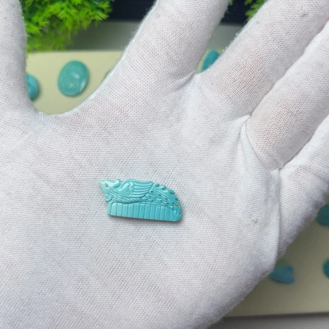 绿松石合金吊坠(不含链)
