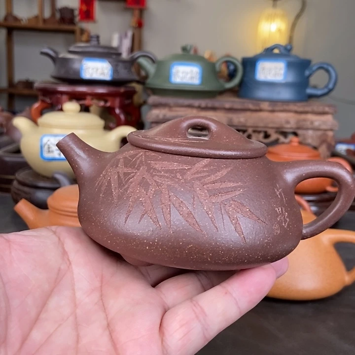 c***y茶壶紫砂半手工景舟石瓢