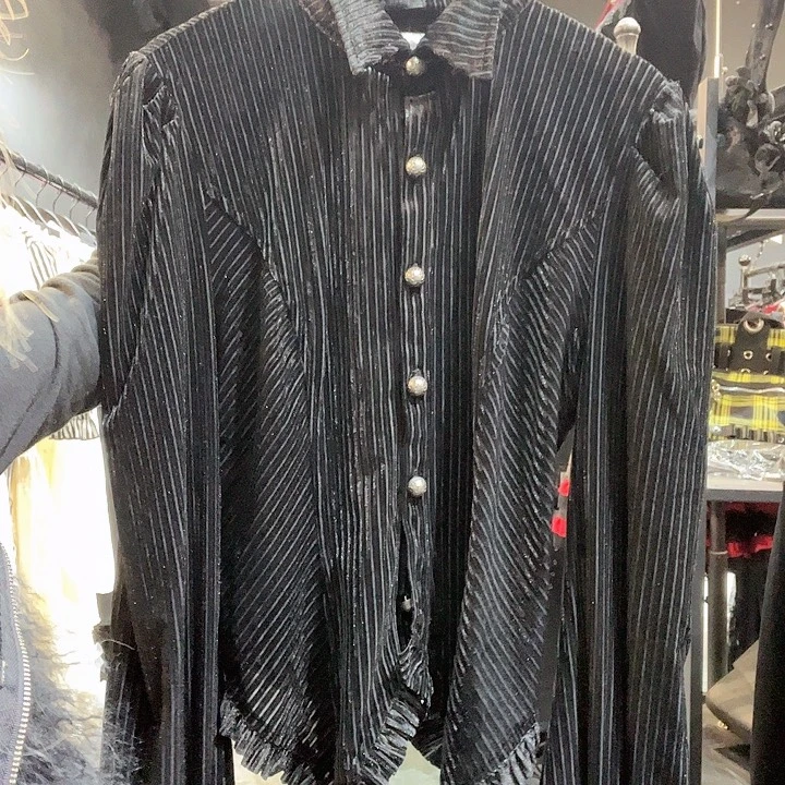 Pr丝绒衬衫可调码