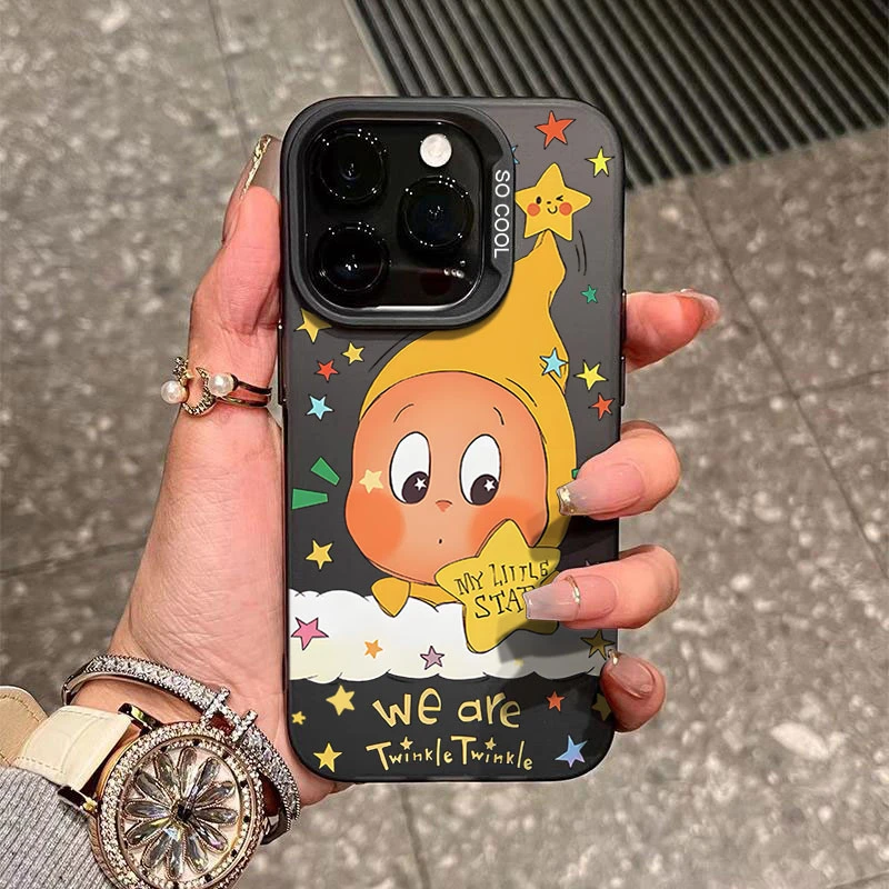 云朵星星人适用苹果16/15手机壳iphone14Promax17/13软12防摔11x