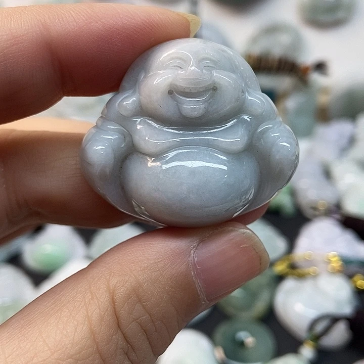 翡翠未镶嵌颈饰佛公