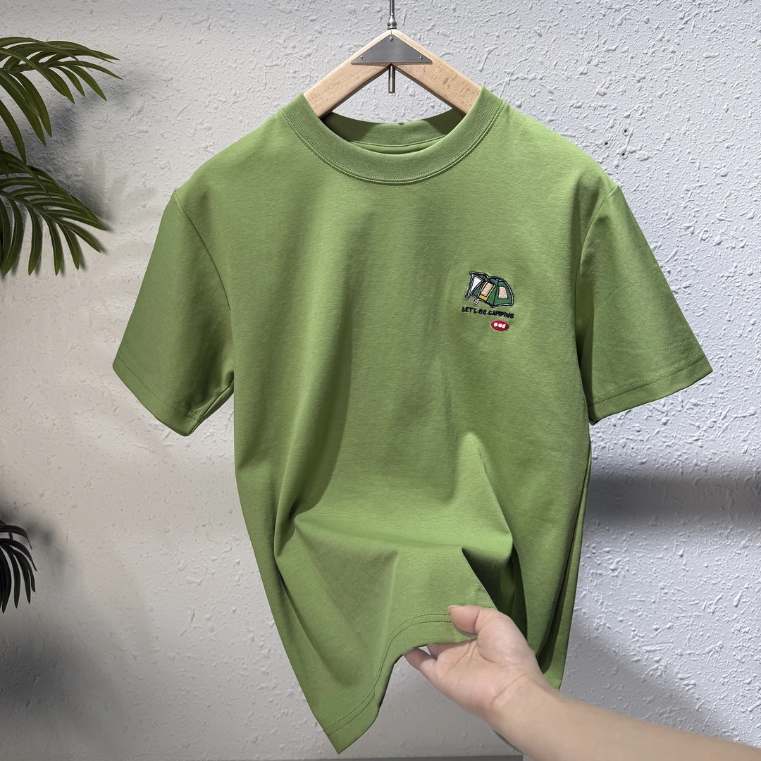 【夏日露营季】重工刺绣时尚休闲短袖T恤#3207