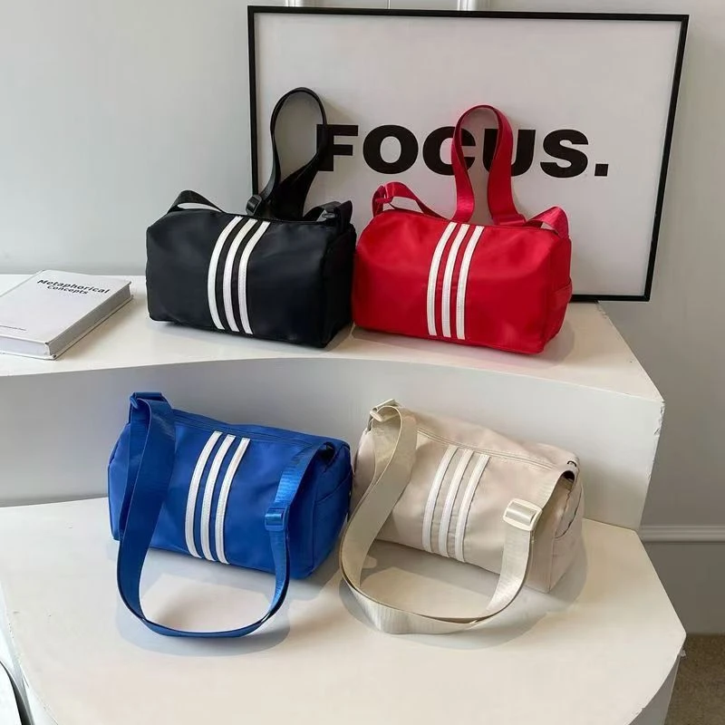 春夏吐司牛津布包包短途旅行斜挎单肩包时尚运动健身包