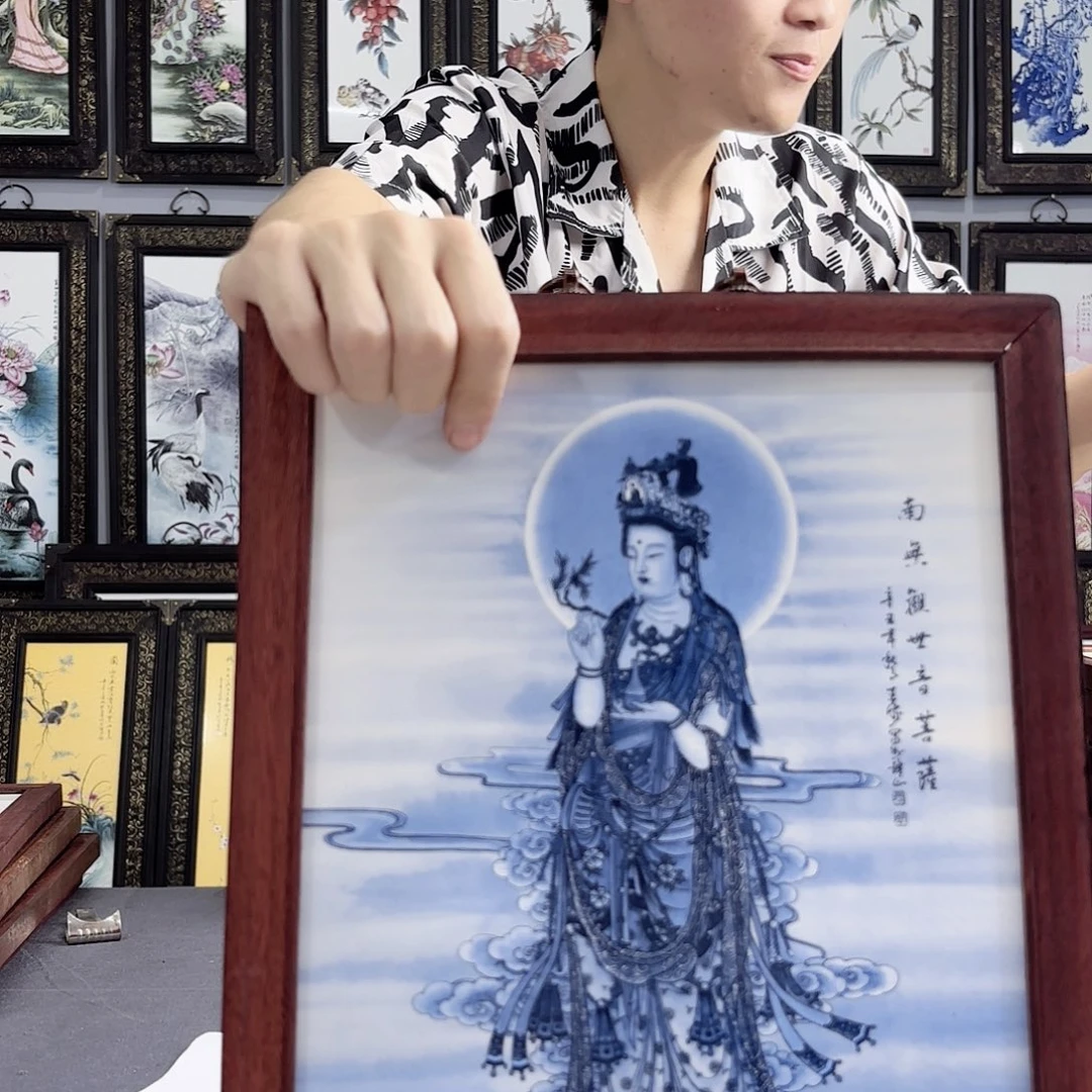摆件景德镇陶瓷瓷板画