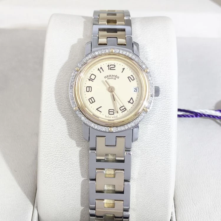 99新 Hermes/爱马仕 爱马仕/石英表/表径24/S99240702013/