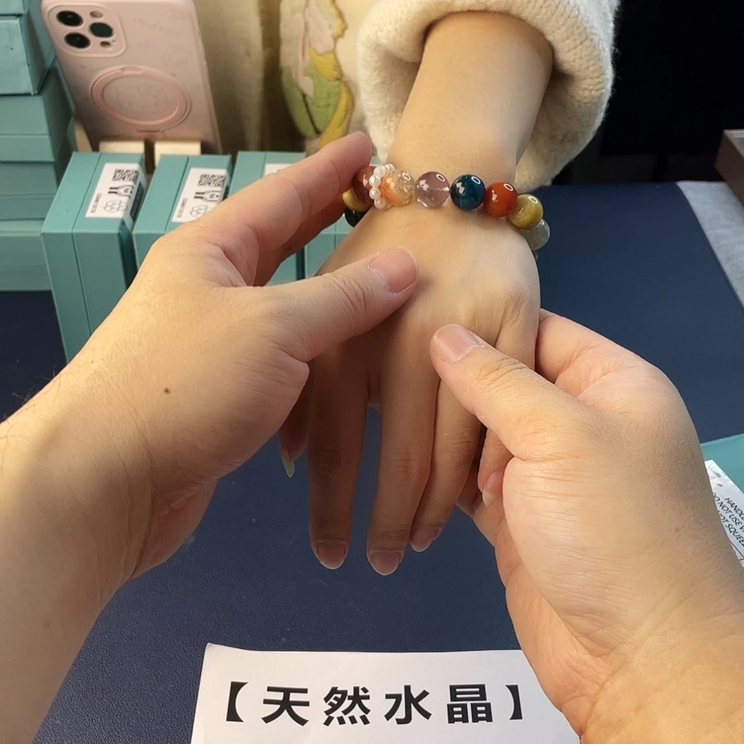 手链水晶银S925镶嵌