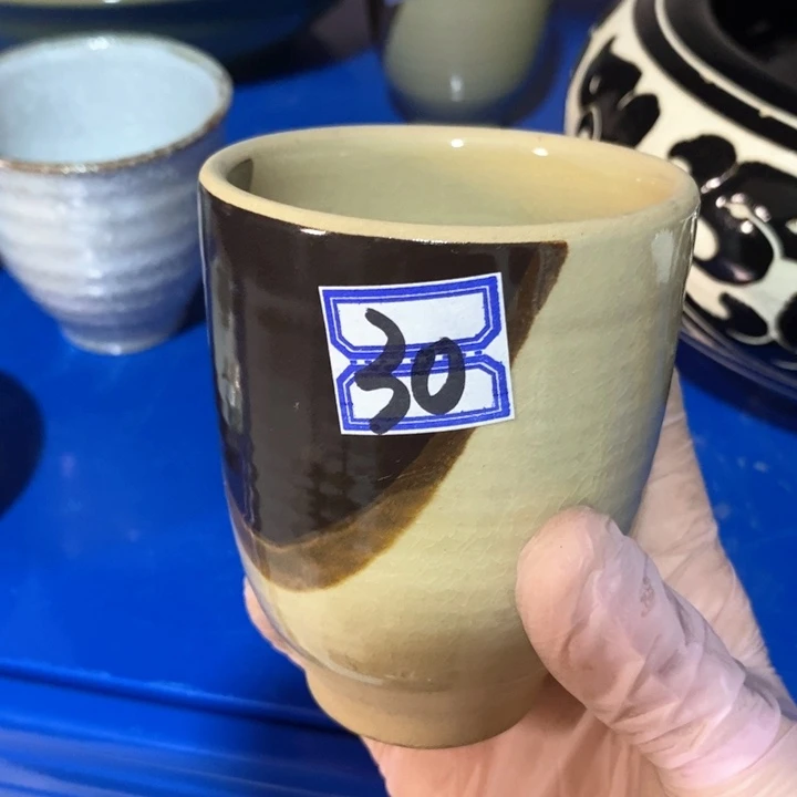 瓷片五厂三色杯子约200ml