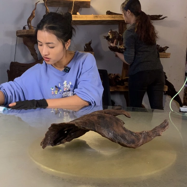 ****天然的云南紫柚木会黄水