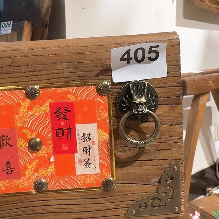 潇***哥老榆木工艺品置物架