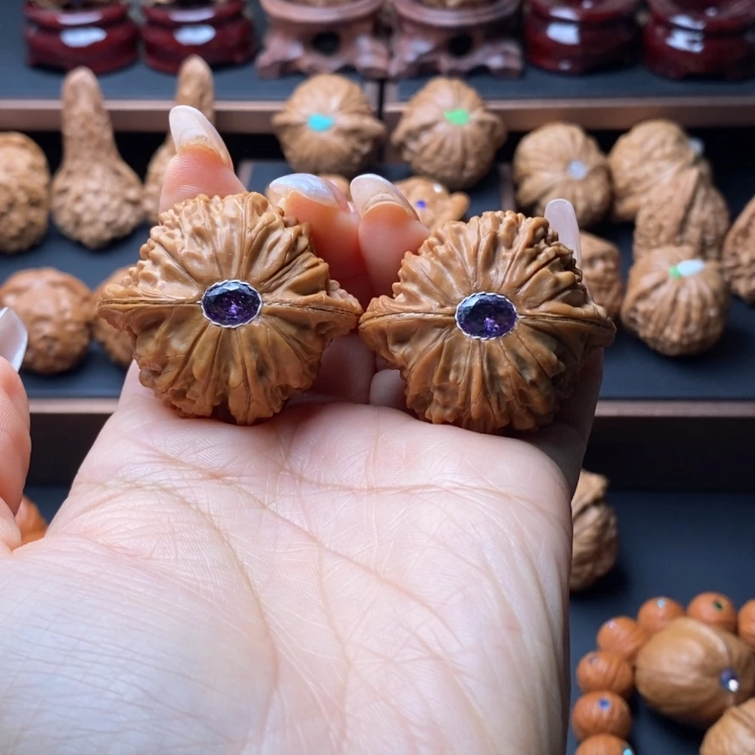 文玩核桃吊坠山地磨