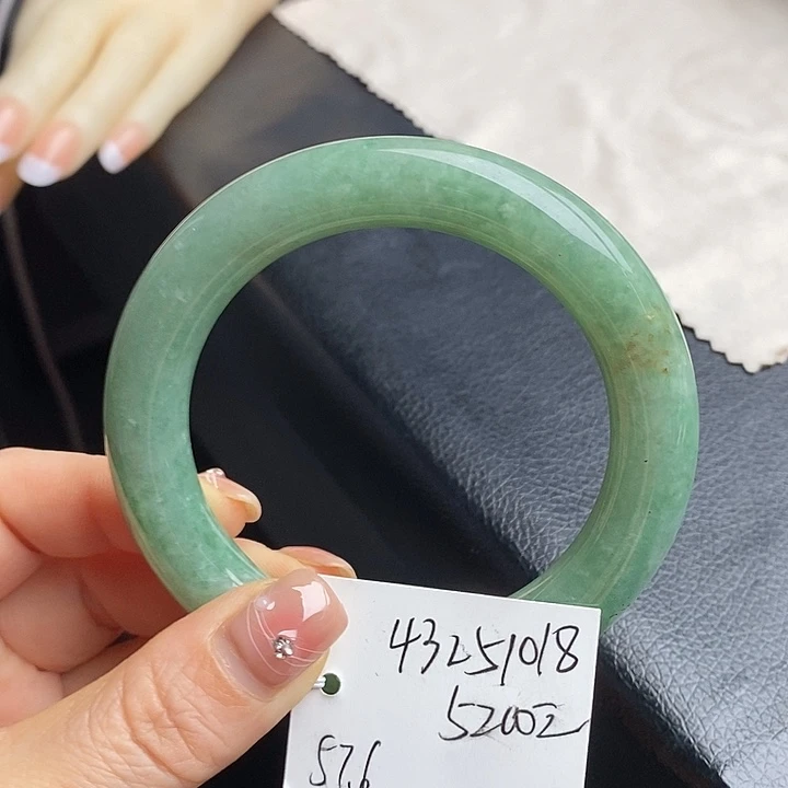 未镶嵌手镯翡翠57+圆条57