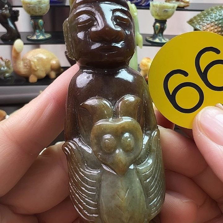 和田玉未镶嵌挂件