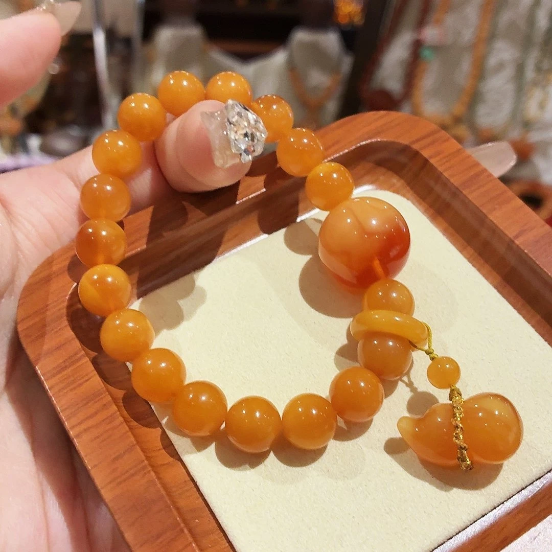 蜜蜡未镶嵌手链手串