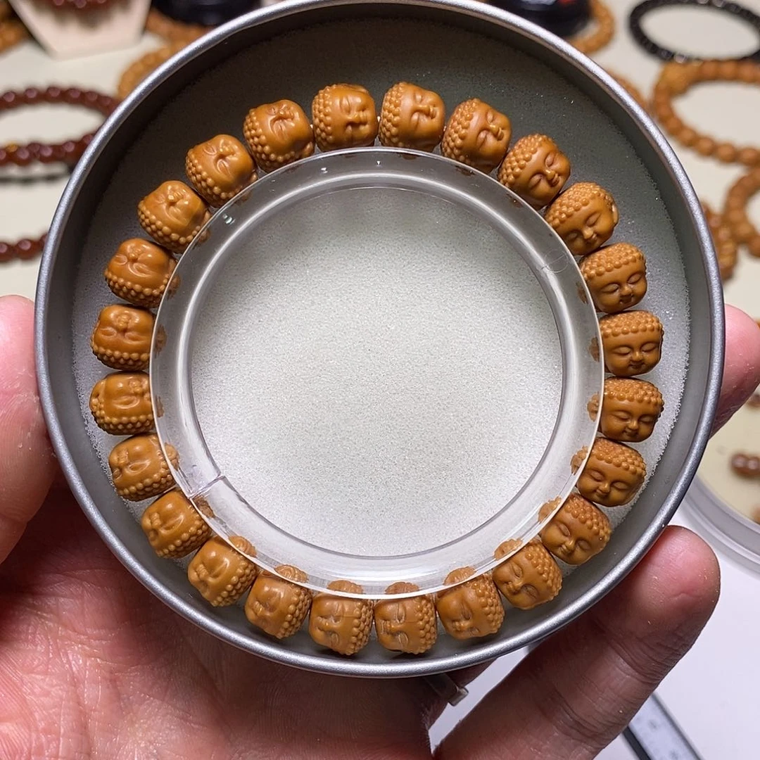 手串猴头核桃全品精工宝宝佛 尺寸10左右 馒头料