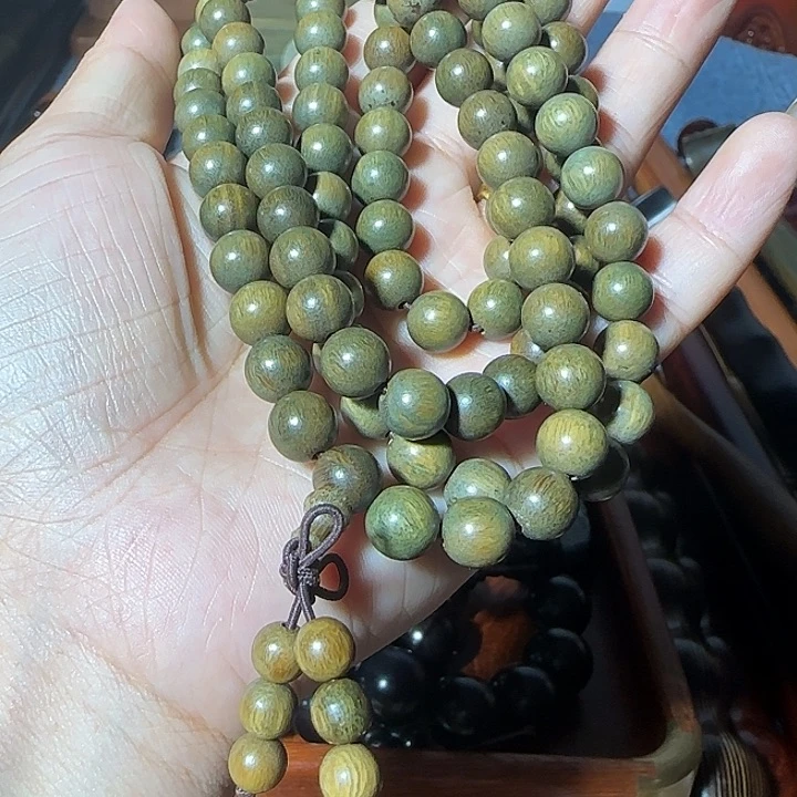 绿檀手串0.8的108颗