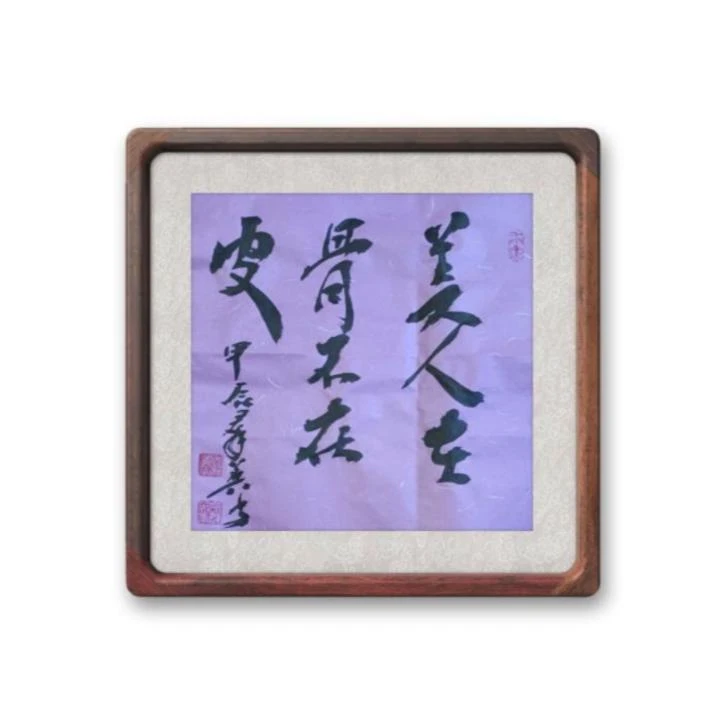 书法作品三尺斗方34*34cm