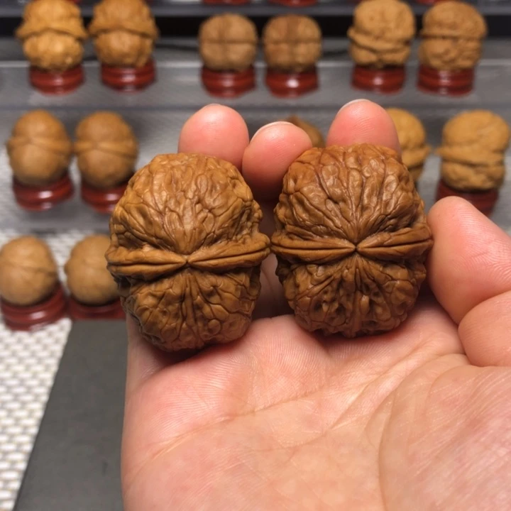 文玩核桃把件7碎粼元宝