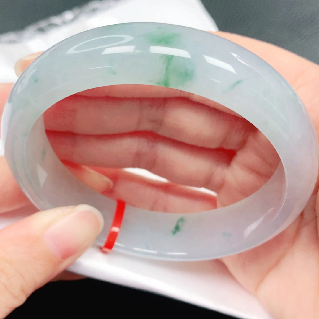 翡翠未镶嵌手镯60圈